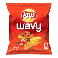 Lays Wavy Maxican Chilli Chips 34gm
